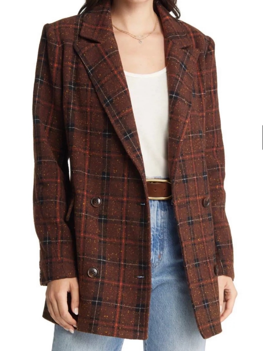 Treasure & Bond plaid blazer